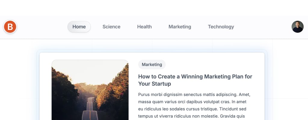 Screenshot of Fullstack Blog App